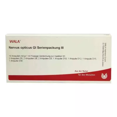 NERVUS OPTICUS GL Serieförpackning 3 ampuller, 10X1 ml