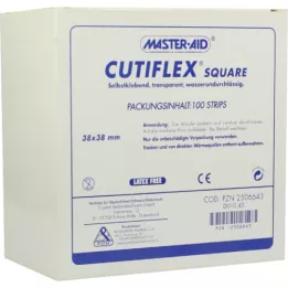 CUTIFLEX Foliepatch kvadrat 38x38 mm MasterAid, 100 st
