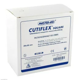 CUTIFLEX Foliepatch kvadrat 38x38 mm MasterAid, 100 st