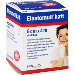 ELASTOMULL självhäftande 6 cmx4 m fixeringsbandage, 1 st