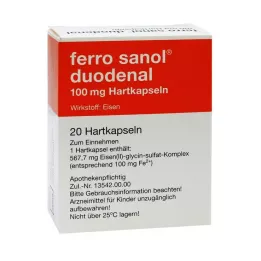 FERRO SANOL duodenala hårda kapslar.m.msr.overz.pell., 20 st