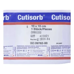 CUTISORB Absorberande kompresser sterila 10x10 cm, 1 st