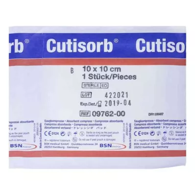 CUTISORB Absorberande kompresser sterila 10x10 cm, 1 st CUTISORB Absorberande kompresser sterila 10x10 cm, 1 st