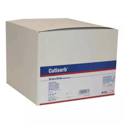 CUTISORB Absorberande kompresser, icke-sterila, 10x10 cm, 100 st