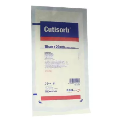 CUTISORB Absorberande kompresser sterila 10x20 cm, 1 st