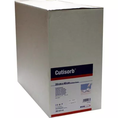 CUTISORB Absorberande kompresser, icke-sterila 20x40 cm, 50 st