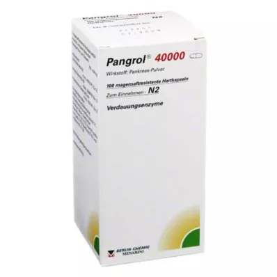 PANGROL 40.000 hårda kapsyler med enteric-coated pell, 100 st