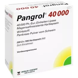 PANGROL 40.000 hårda kapsyler med enteric-coated pell, 200 st