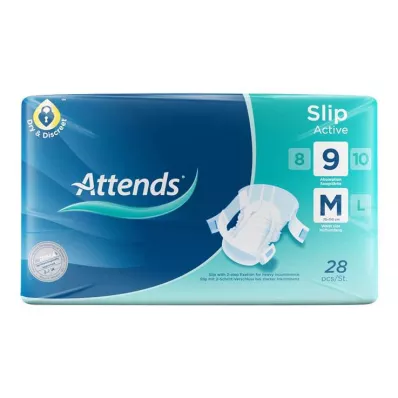 ATTENDS Slip Active 9 M, 28 st ATTENDS Slip Active 9 M, 28 st