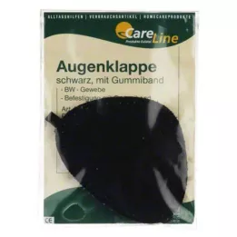 AUGENKLAPPE med resårband svart, 1 st