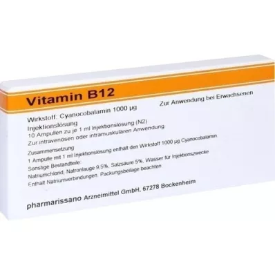 VITAMIN B12 RÖWO 1 000 μg ampuller, 10X1 ml