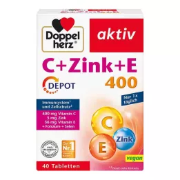 DOPPELHERZ C+Zinc+E Depåtabletter, 40 st