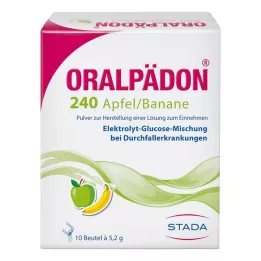 ORALPÄDON 240 Äpple Banan Pulver, 10 st