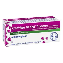CETIRIZIN HEXAL Droppar mot allergier, 10 ml