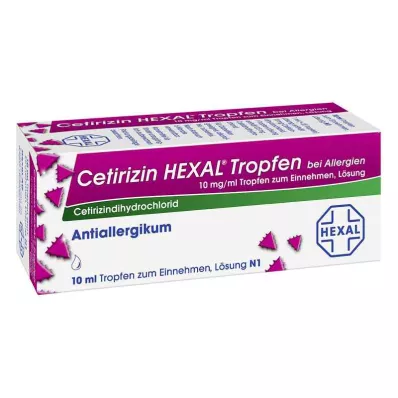CETIRIZIN HEXAL Droppar mot allergier, 10 ml