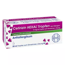 CETIRIZIN HEXAL Droppar mot allergier, 20 ml
