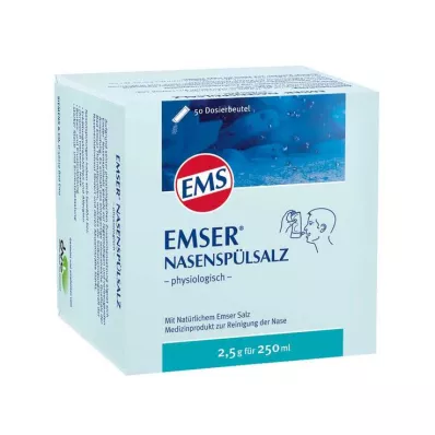 EMSER Nasalt sköljsalt fysiologisk påse, 50 st