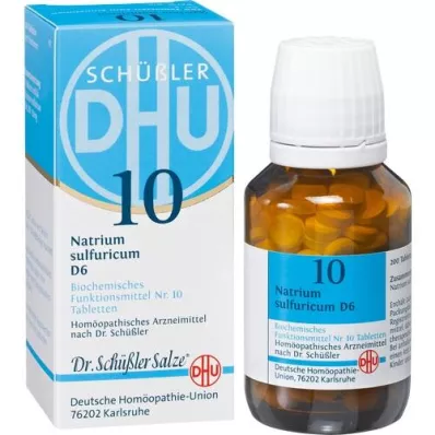 BIOCHEMIE DHU 10 Natrium sulfuricum D 6 tabletter, 200 st