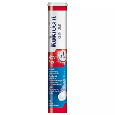 KUKIDENT Cleaner Express Active Plus Tabs, 33 st KUKIDENT Cleaner Express Active Plus Tabs, 33 st