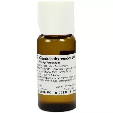 GLANDULA THYREOIDEA D 6 Utspädning, 50 ml