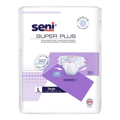 SUPER SENI Plus inkontinensbyxor natt f.E.Gr.3 L, 30 st SUPER SENI Plus inkontinensbyxor natt f.E.Gr.3 L, 30 st