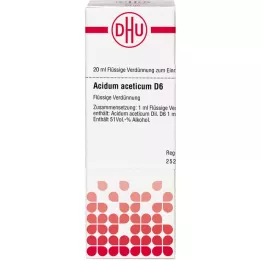 ACIDUM ACETICUM D 6 Utspädning, 20 ml