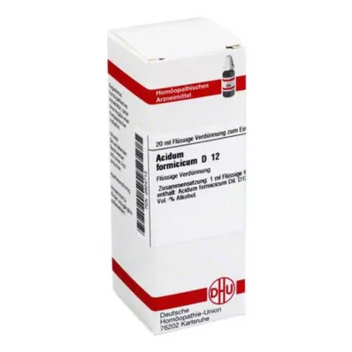 ACIDUM FORMICICUM D 12 Utspädning, 20 ml