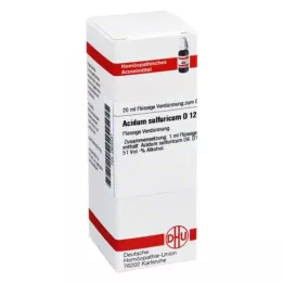 ACIDUM SULFURICUM D 12 Utspädning, 20 ml