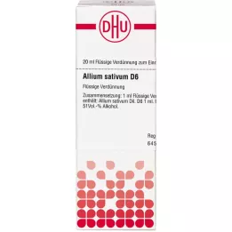 ALLIUM SATIVUM D 6 Utspädning, 20 ml