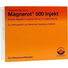 MAGNEROT 500 Injektionsampuller, 10X5 ml
