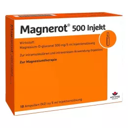 MAGNEROT 500 Injektionsampuller, 10X5 ml