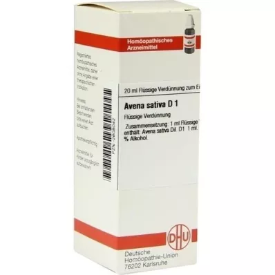 AVENA SATIVA D 1 Utspädning, 20 ml