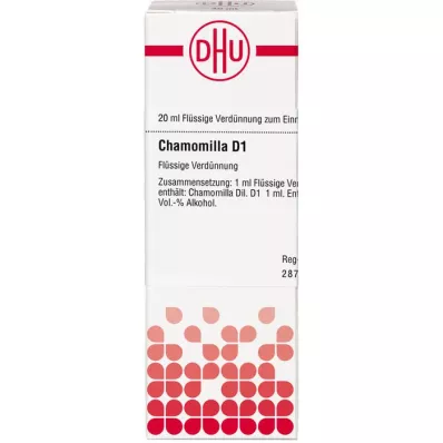 CHAMOMILLA D 1 Utspädning, 20 ml