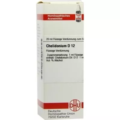 CHELIDONIUM D 12 Utspädning, 20 ml