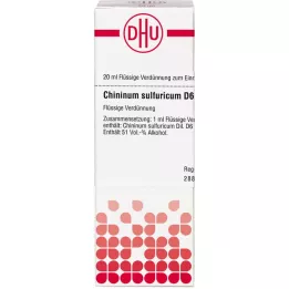 CHININUM SULFURICUM D 6 Utspädning, 20 ml