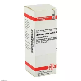 CHININUM SULFURICUM D 6 Utspädning, 20 ml