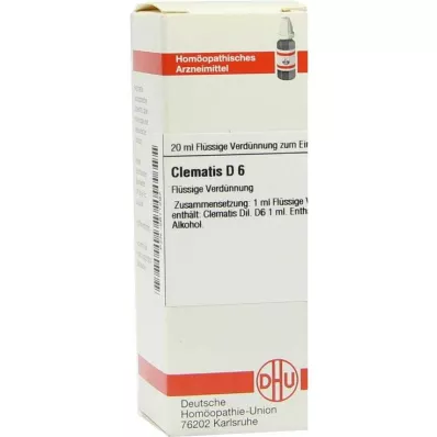 CLEMATIS D 6 Utspädning, 20 ml