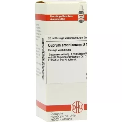 CUPRUM ARSENICOSUM D 12 Utspädning, 20 ml