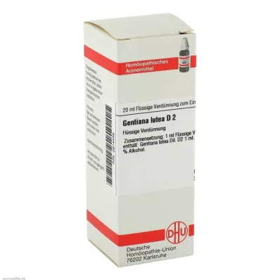 GENTIANA LUTEA D 2 Utspädning, 20 ml GENTIANA LUTEA D 2 Utspädning, 20 ml