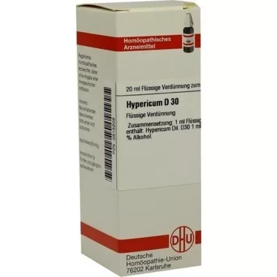 HYPERICUM D 30 Utspädning, 20 ml
