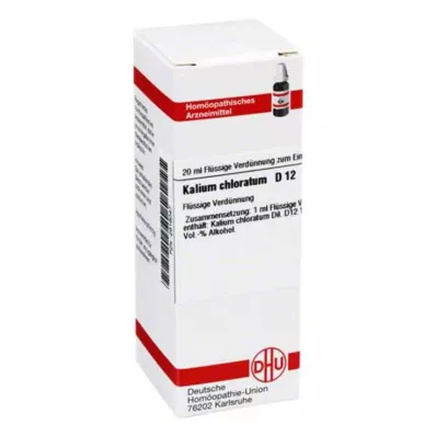 KALIUM CHLORATUM D 12 Utspädning, 20 ml KALIUM CHLORATUM D 12 Utspädning, 20 ml