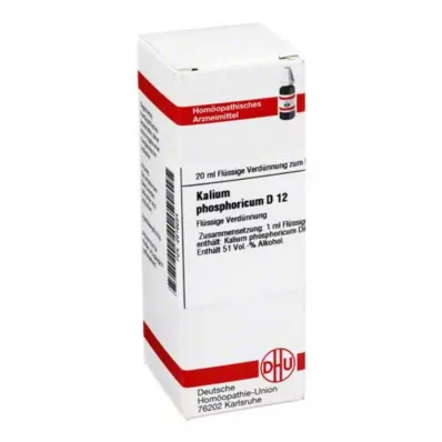 KALIUM PHOSPHORICUM D 12 Utspädning, 20 ml