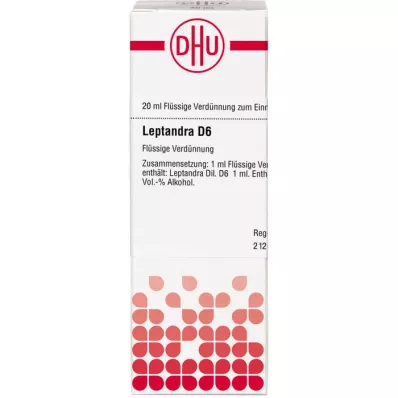 LEPTANDRA D 6 Utspädning, 20 ml