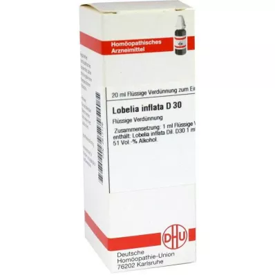 LOBELIA INFLATA D 30 Utspädning, 20 ml LOBELIA INFLATA D 30 Utspädning, 20 ml
