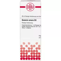 QUASSIA D 3 Utspädning, 20 ml