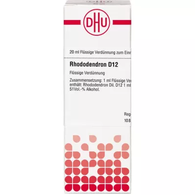 RHODODENDRON D 12 Utspädning, 20 ml