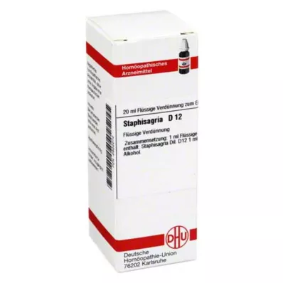 STAPHISAGRIA D 12 Utspädning, 20 ml
