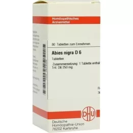 ABIES NIGRA D 6 tabletter, 80 pc