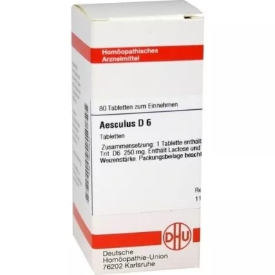 AESCULUS D 6 tabletter, 80 pc