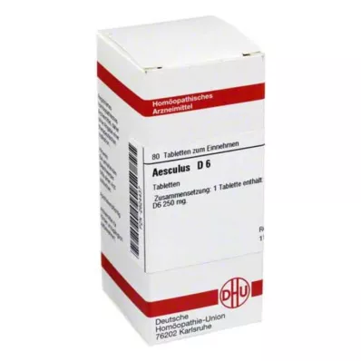 AESCULUS D 6 tabletter, 80 pc AESCULUS D 6 tabletter, 80 pc